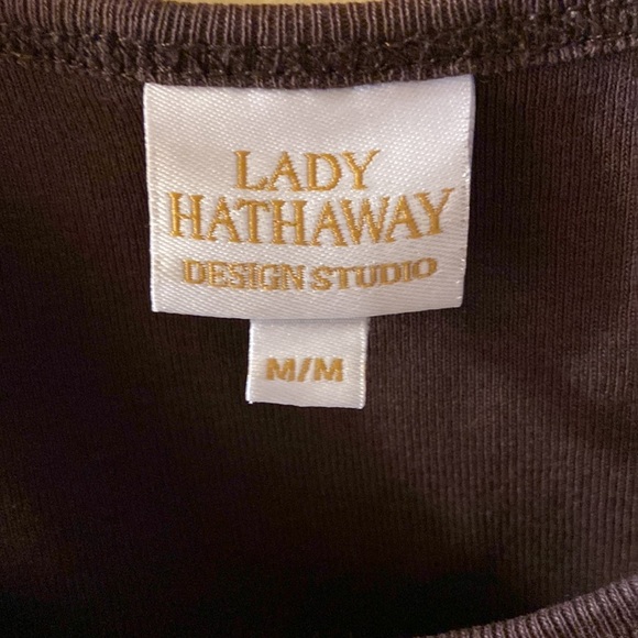 Lady Hathaway brown beaded tank size medium - Picture 4 of 6